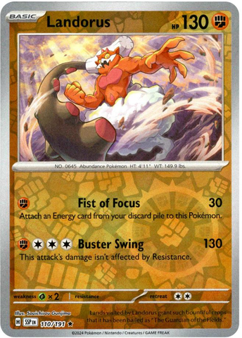 Pokemon | Landorus (110/191) [Scarlet & Violet: Surging Sparks] | The Nerd Merchant