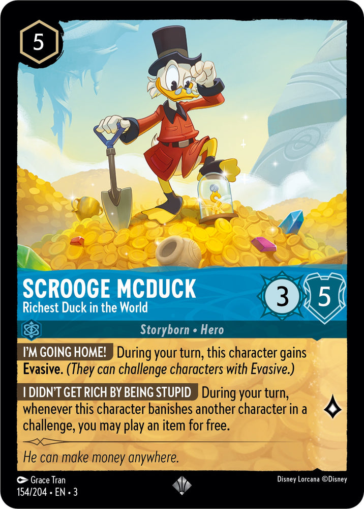 Lorcana | Scrooge McDuck - Richest Duck in the World (154/204) [Into the Inklands] | The Nerd Merchant