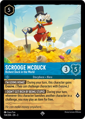 Lorcana | Scrooge McDuck - Richest Duck in the World (154/204) [Into the Inklands] | The Nerd Merchant