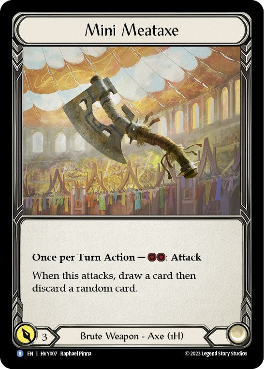 Flesh and Blood TCG | Mini Meataxe [HVY007] (Heavy Hitters)  Cold Foil | The Nerd Merchant