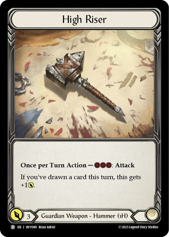 Flesh and Blood TCG | High Riser // Cintari Saber [FAB-HVY-049] (Heavy Hitters) | The Nerd Merchant