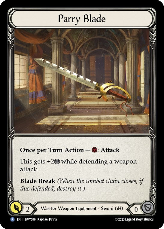 Flesh and Blood TCG | Parry Blade [HVY096] (Heavy Hitters)  Cold Foil | The Nerd Merchant