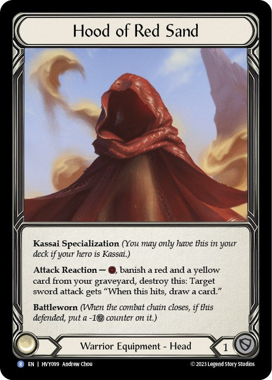 Flesh and Blood TCG | Hood of the Red Sand [HVY099] (Heavy Hitters) | The Nerd Merchant