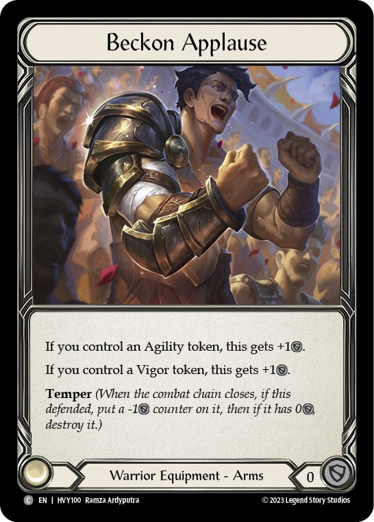 Flesh and Blood TCG | Beckon Applause [HVY100] (Heavy Hitters) | The Nerd Merchant