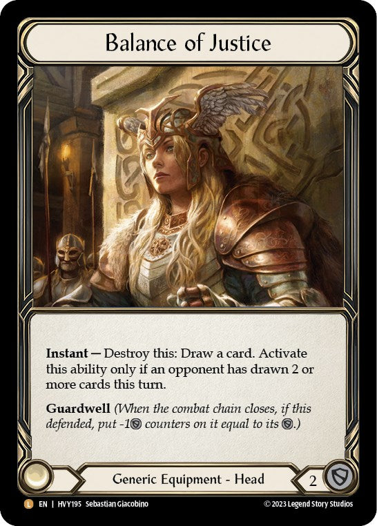 Flesh and Blood TCG | Balance of Justice [HVY195] (Heavy Hitters)  Rainbow Foil | The Nerd Merchant