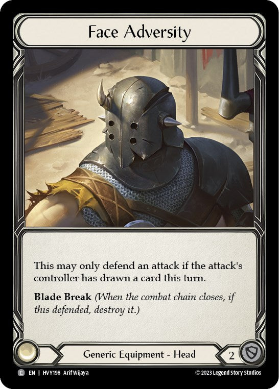 Flesh and Blood TCG | Face Adversity [HVY198] (Heavy Hitters) | The Nerd Merchant