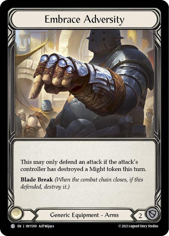 Flesh and Blood TCG | Embrace Adversity [HVY200] (Heavy Hitters)  Cold Foil | The Nerd Merchant
