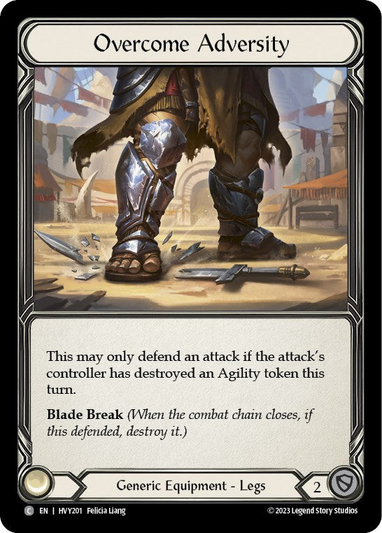Flesh and Blood TCG | Overcome Adversity [HVY201] (Heavy Hitters)  Cold Foil | The Nerd Merchant