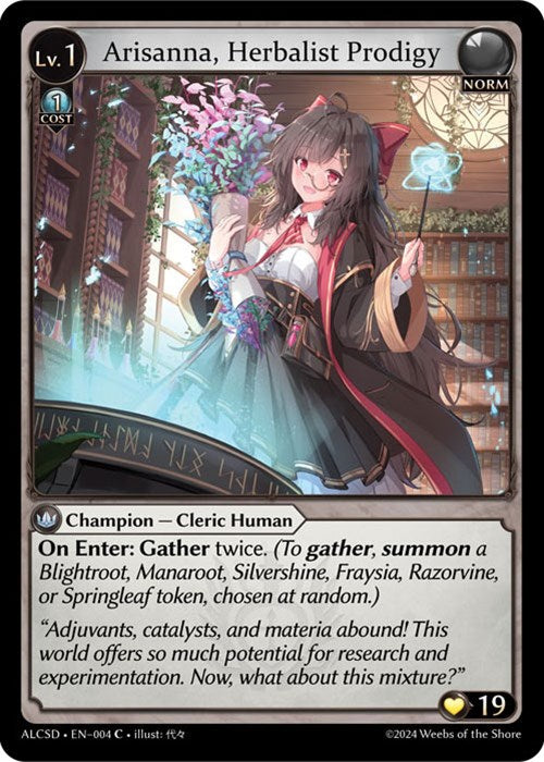 Arisanna, Herbalist Prodigy (4) [Alchemical Revolution: Starter Decks]