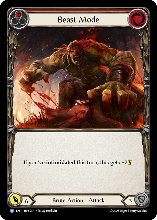 Flesh and Blood TCG | Beast Mode (Red) [HVY017] (Heavy Hitters) | The Nerd Merchant