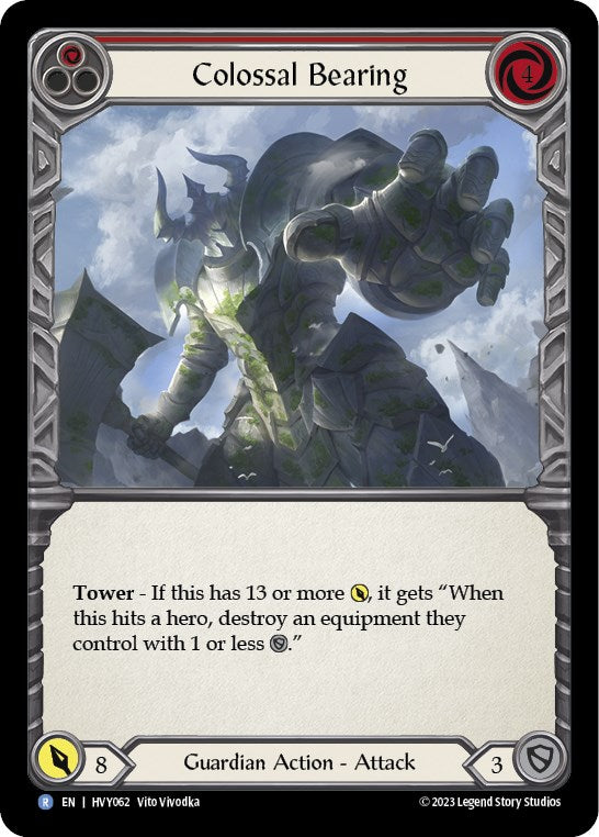 Flesh and Blood TCG | Colossal Bearing (Red) [HVY062] (Heavy Hitters) | The Nerd Merchant