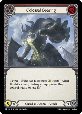 Flesh and Blood TCG | Colossal Bearing (Red) [HVY062] (Heavy Hitters) | The Nerd Merchant
