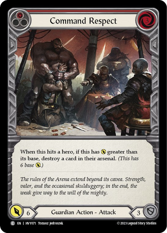 Flesh and Blood TCG | Command Respect (Red) [HVY071] (Heavy Hitters) | The Nerd Merchant