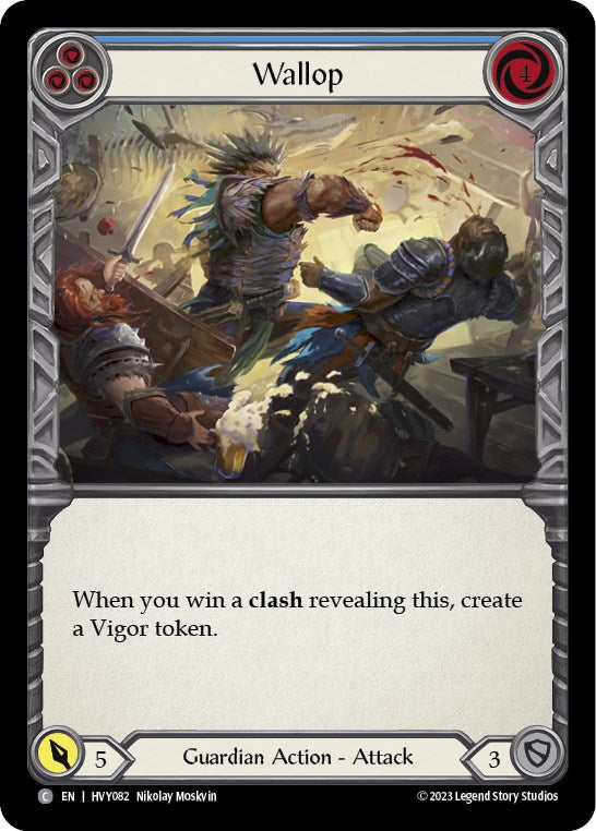 Flesh and Blood TCG | Wallop (Blue) [HVY082] (Heavy Hitters) | The Nerd Merchant