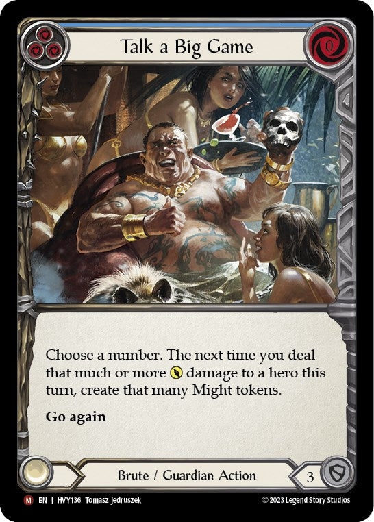 Flesh and Blood TCG | Talk a Big Game [HVY136] (Heavy Hitters) | The Nerd Merchant