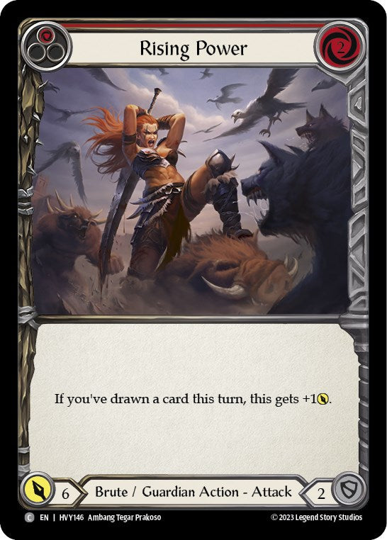 Flesh and Blood TCG | Rising Power (Red) [HVY146] (Heavy Hitters)  Rainbow Foil | The Nerd Merchant