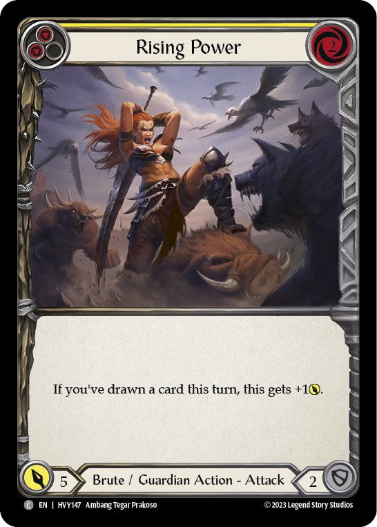 Flesh and Blood TCG | Rising Power (Yellow) [HVY147] (Heavy Hitters) | The Nerd Merchant