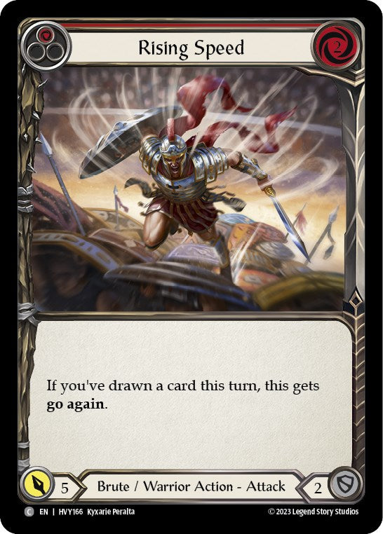 Flesh and Blood TCG | Rising Speed (Red) [HVY166] (Heavy Hitters) | The Nerd Merchant