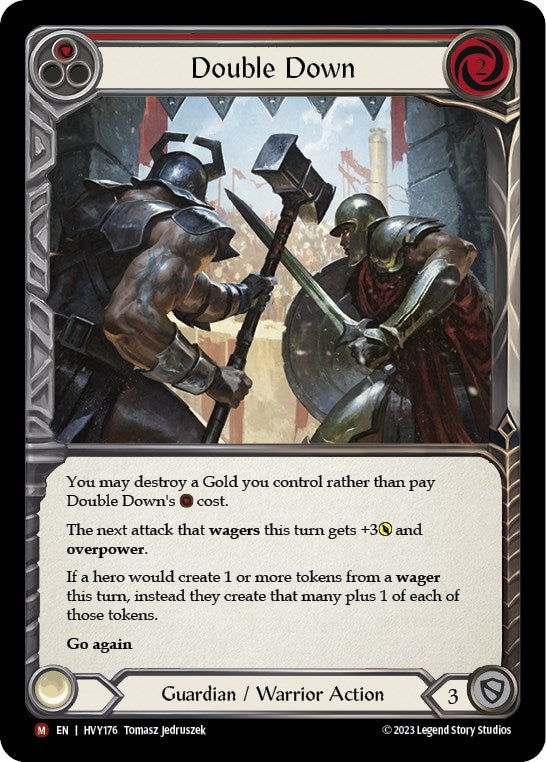 Flesh and Blood TCG | Double Down [HVY176] (Heavy Hitters)  Rainbow Foil | The Nerd Merchant
