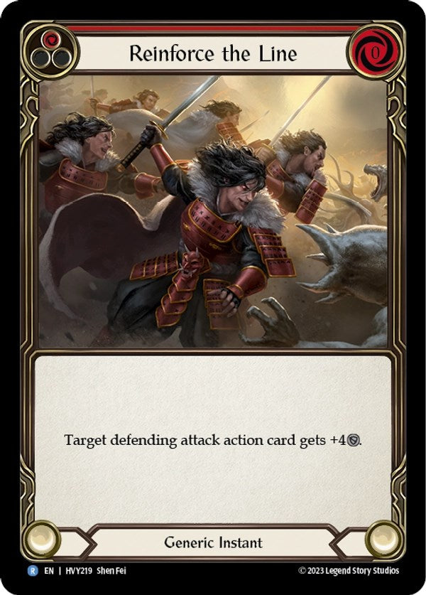 Flesh and Blood TCG | Reinforce the Line (Red) [HVY219] (Heavy Hitters) | The Nerd Merchant