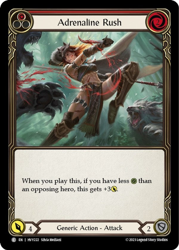 Flesh and Blood TCG | Adrenaline Rush (Red) [HVY222] (Heavy Hitters) | The Nerd Merchant
