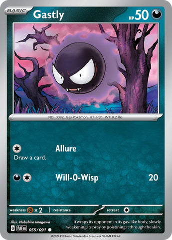 Pokemon | Gastly (055/091) [Scarlet & Violet: Paldean Fates] | The Nerd Merchant