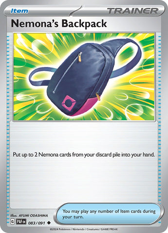 Pokemon | Nemona's Backpack (083/091) [Scarlet & Violet: Paldean Fates] | The Nerd Merchant