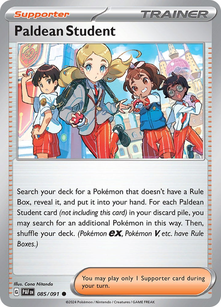 Pokemon | Paldean Student (085/091) [Scarlet & Violet: Paldean Fates] | The Nerd Merchant
