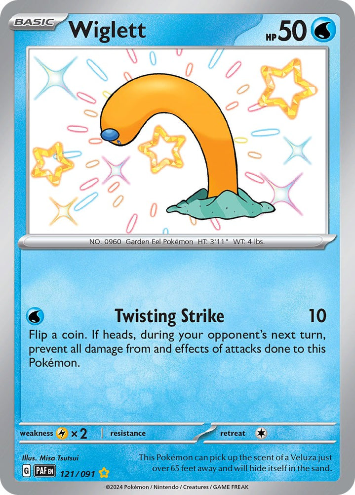 Pokemon | Wiglett (121/091) [Scarlet & Violet: Paldean Fates] | The Nerd Merchant