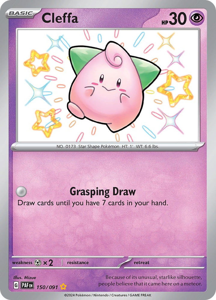 Pokemon | Cleffa (150/091) [Scarlet & Violet: Paldean Fates] | The Nerd Merchant
