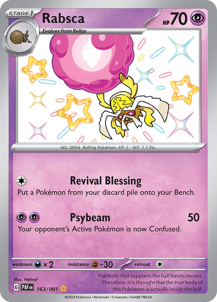 Pokemon | Rabsca (163/091) [Scarlet & Violet: Paldean Fates] | The Nerd Merchant
