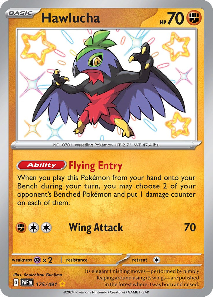 Pokemon | Hawlucha (175/091) [Scarlet & Violet: Paldean Fates] | The Nerd Merchant