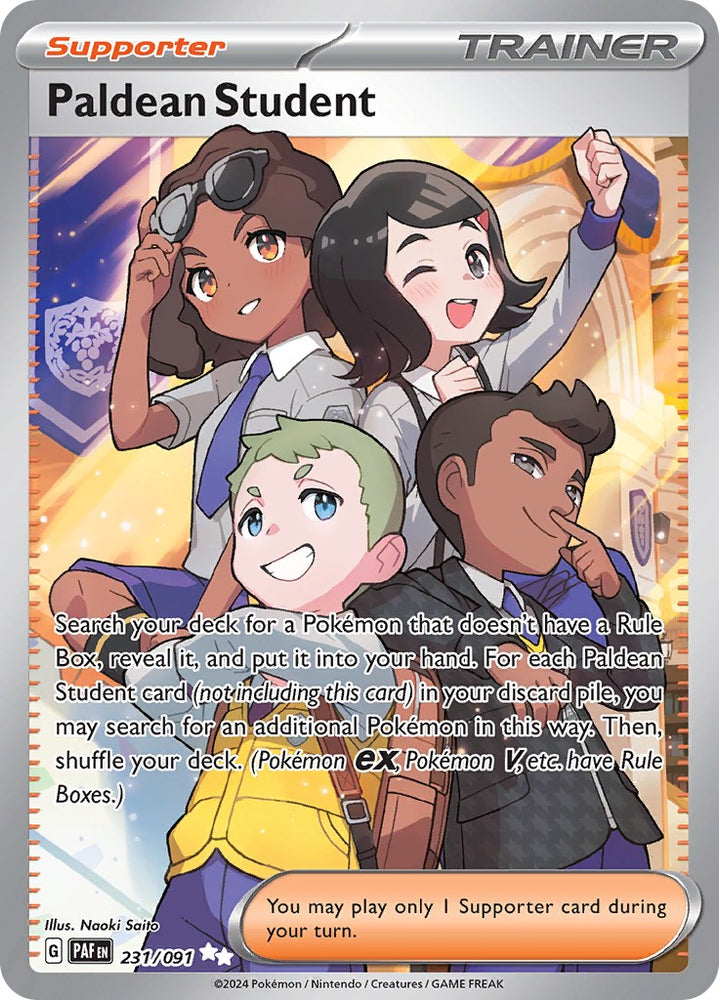 Pokemon | Paldean Student (231/091) [Scarlet & Violet: Paldean Fates] | The Nerd Merchant