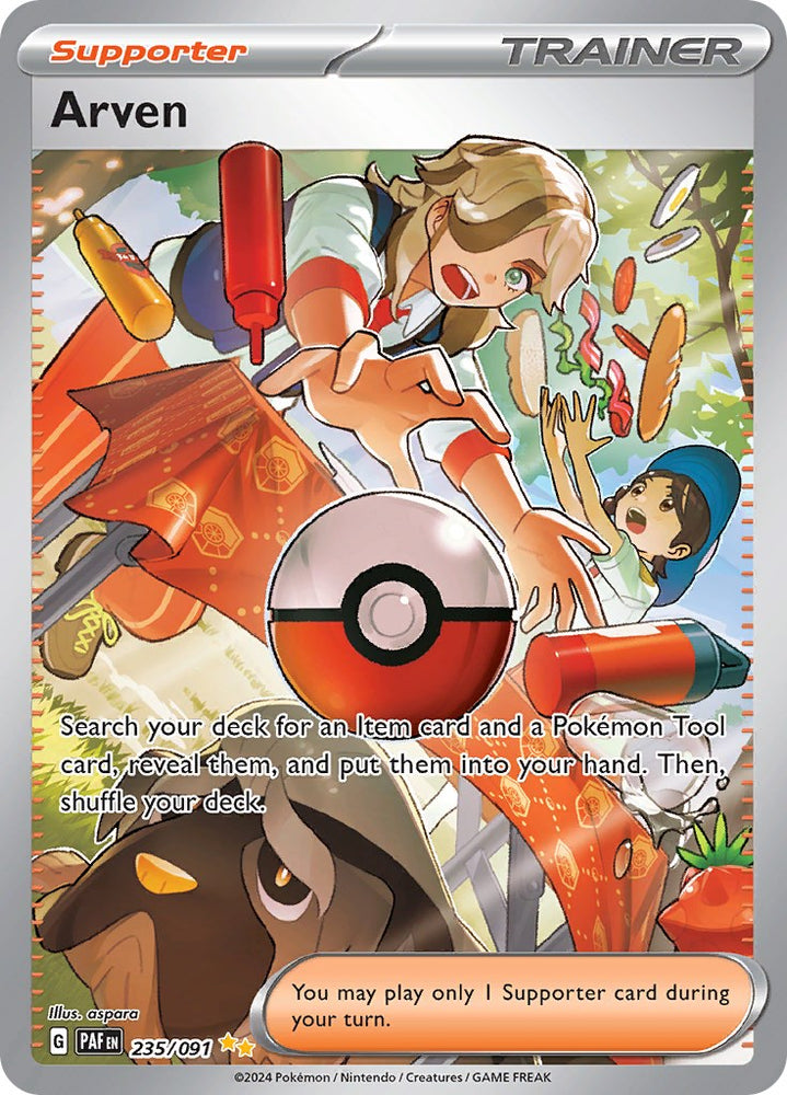 Pokemon | Arven (235/091) [Scarlet & Violet: Paldean Fates] | The Nerd Merchant