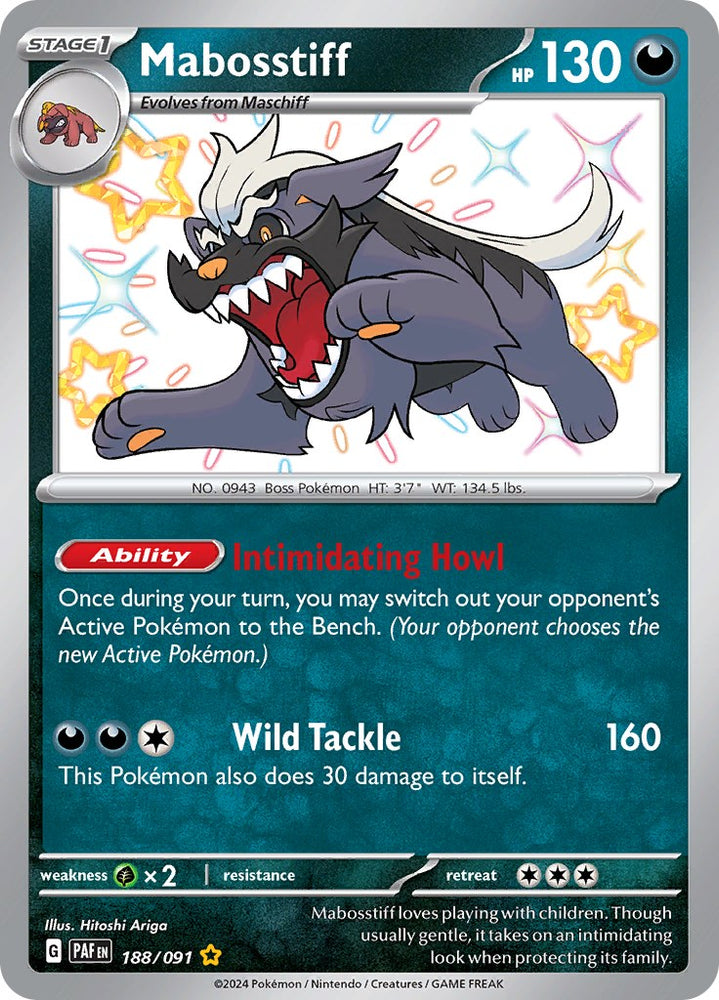 Pokemon | Mabosstiff (188/091) [Scarlet & Violet: Paldean Fates] | The Nerd Merchant