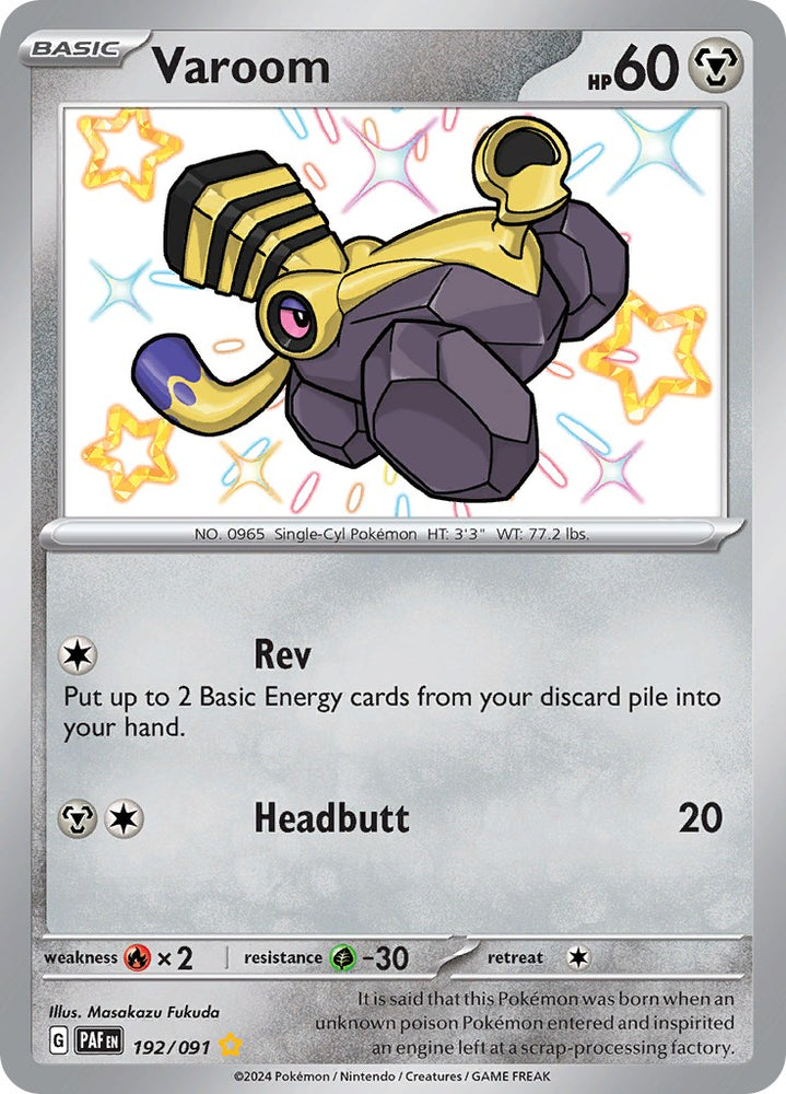 Pokemon | Varoom (192/091) [Scarlet & Violet: Paldean Fates] | The Nerd Merchant