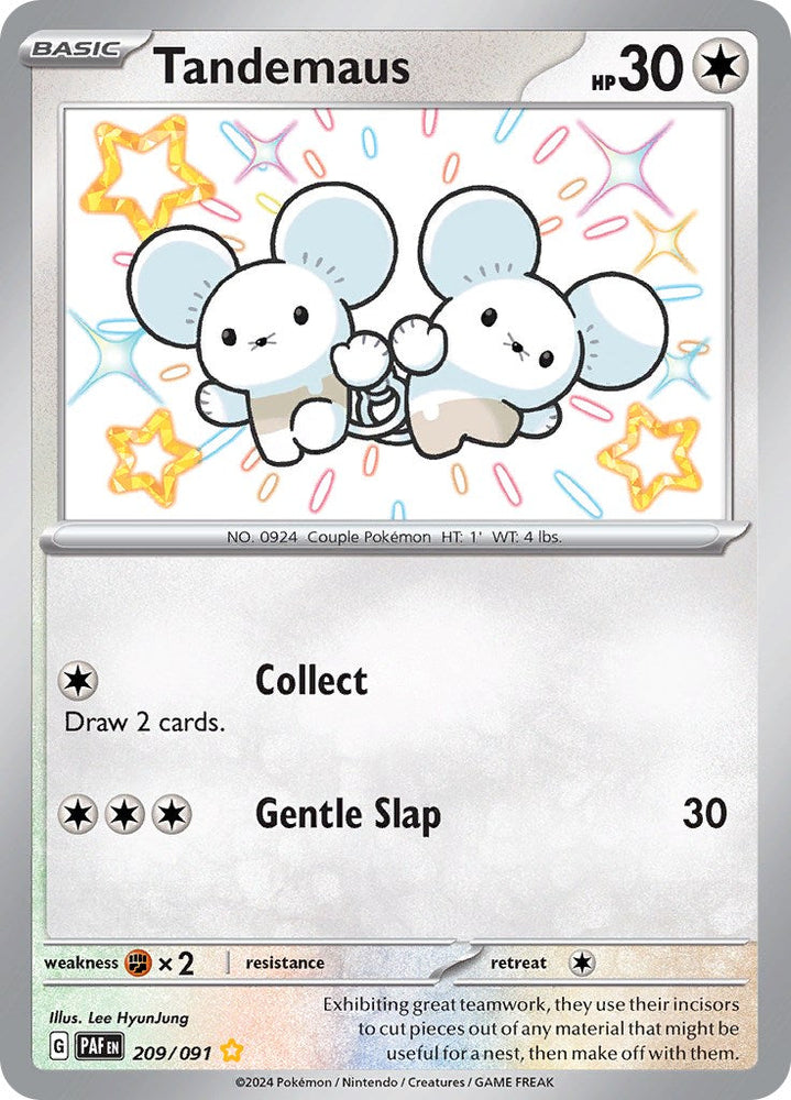 Pokemon | Tandemaus (209/091) [Scarlet & Violet: Paldean Fates] | The Nerd Merchant