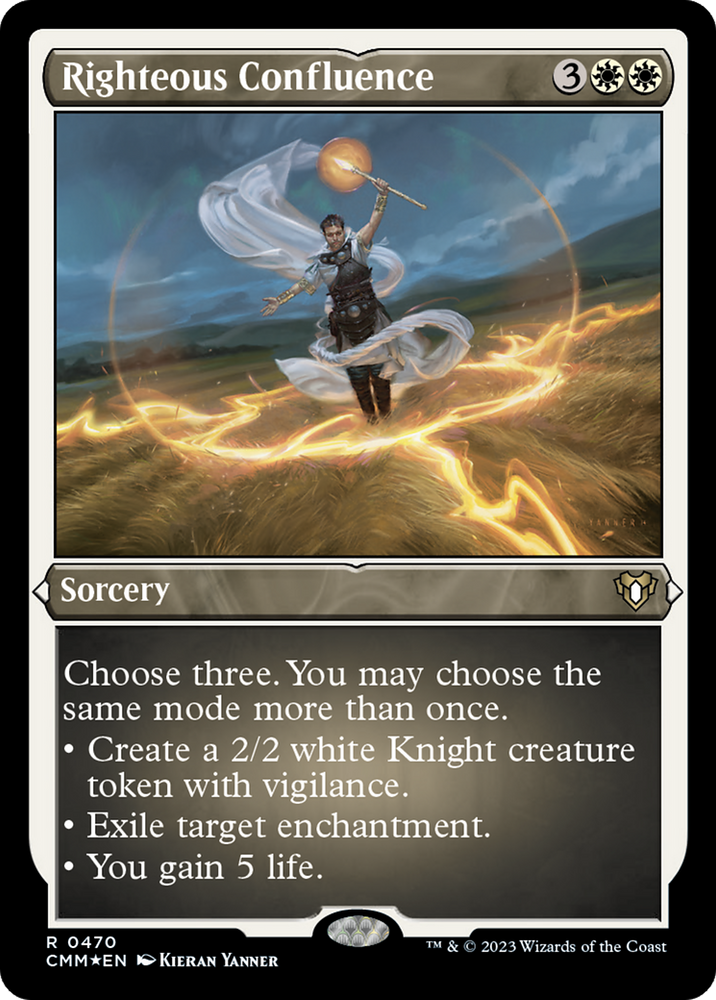 Magic | Righteous Confluence (Foil Etched) [Commander Masters] | The Nerd Merchant