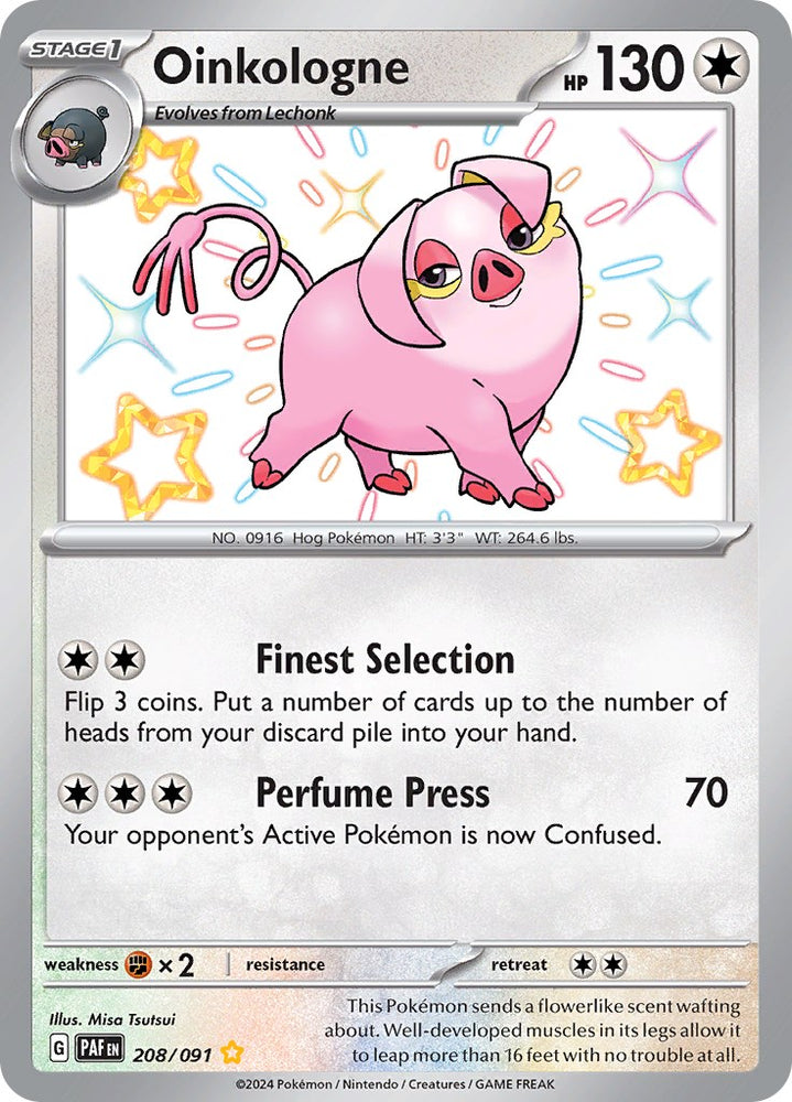 Pokemon | Oinkologne (208/091) [Scarlet & Violet: Paldean Fates] | The Nerd Merchant