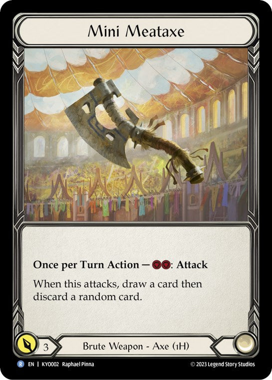 Flesh and Blood TCG | Mini Meataxe [KYO002] (Heavy Hitters Kayo Blitz Deck) | The Nerd Merchant