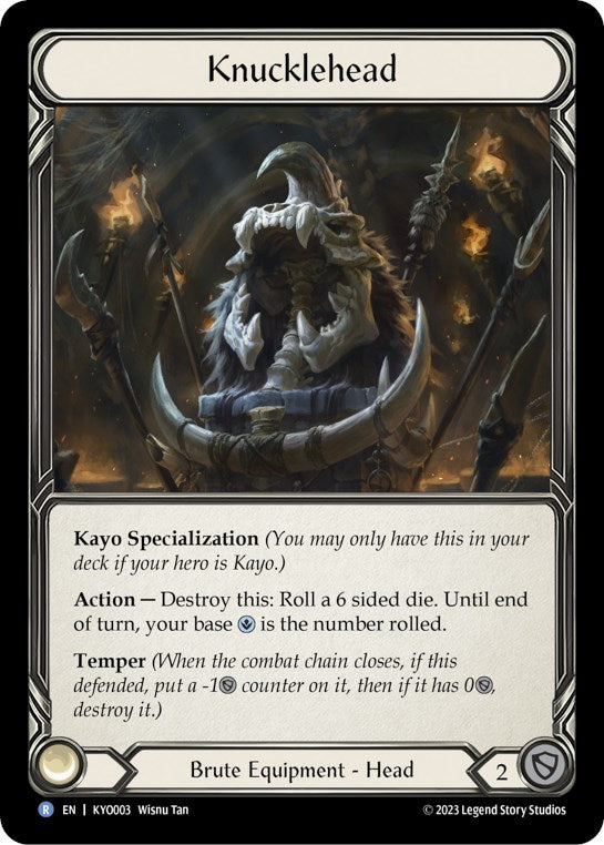 Flesh and Blood TCG | Knucklehead [KYO003] (Heavy Hitters Kayo Blitz Deck) | The Nerd Merchant