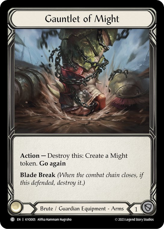 Flesh and Blood TCG | Gauntlet of Might [KYO005] (Heavy Hitters Kayo Blitz Deck) | The Nerd Merchant