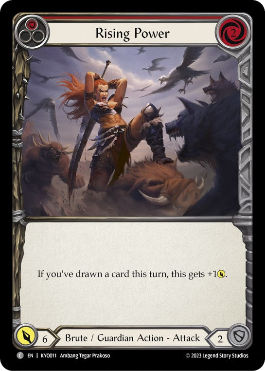 Flesh and Blood TCG | Rising Power (Red) [KYO011] (Heavy Hitters Kayo Blitz Deck) | The Nerd Merchant
