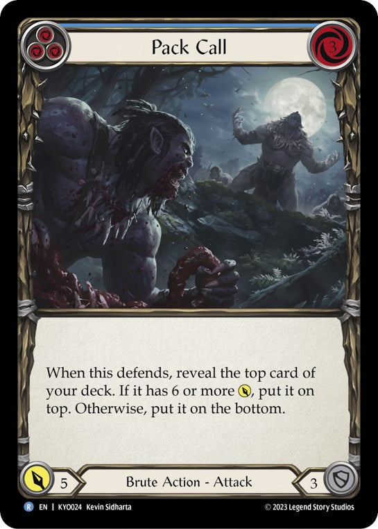 Flesh and Blood TCG | Pack Call (Blue) [KYO024] (Heavy Hitters Kayo Blitz Deck) | The Nerd Merchant