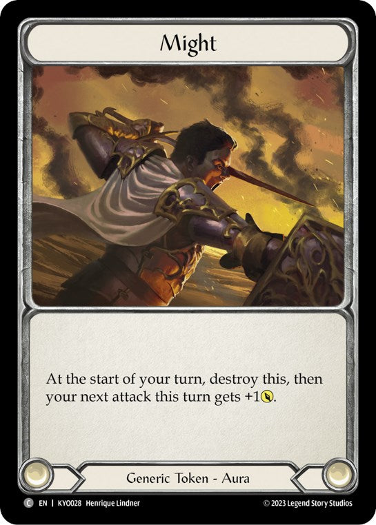 Flesh and Blood TCG | Might [KYO028] (Heavy Hitters Kayo Blitz Deck) | The Nerd Merchant