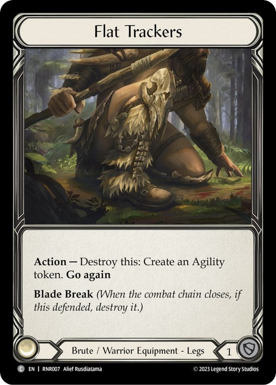Flesh and Blood TCG | Flat Trackers [RNR007] (Rhinar Hero Deck) | The Nerd Merchant