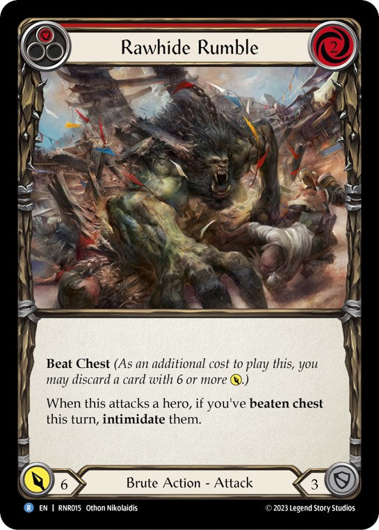 Flesh and Blood TCG | Rawhide Rumble (Red) [RNR015] (Rhinar Hero Deck) | The Nerd Merchant