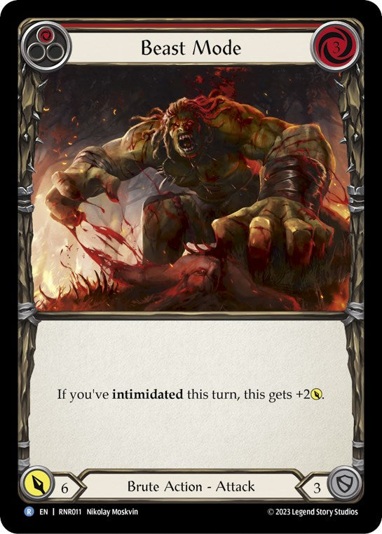 Flesh and Blood TCG | Beast Mode (Red) [RNR011] (Rhinar Hero Deck) | The Nerd Merchant