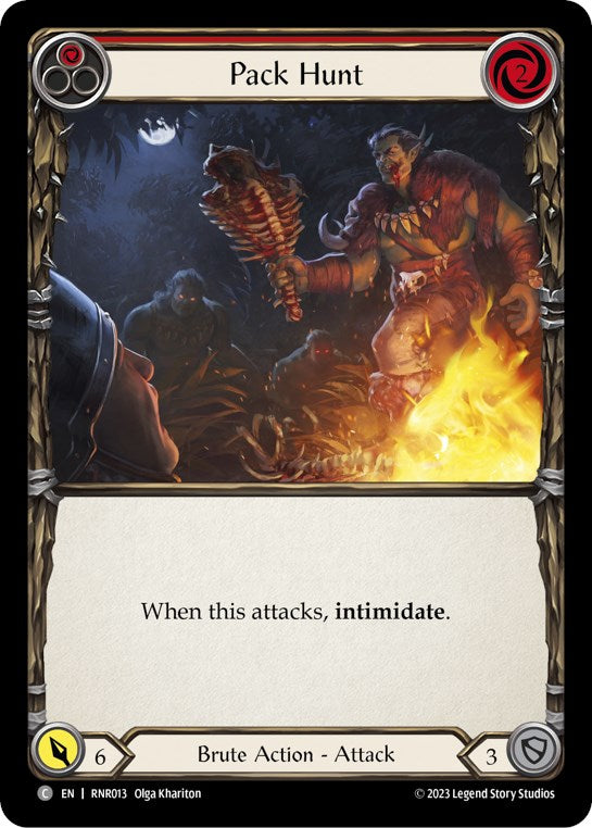 Flesh and Blood TCG | Pack Hunt (Red) [RNR013] (Rhinar Hero Deck) | The Nerd Merchant