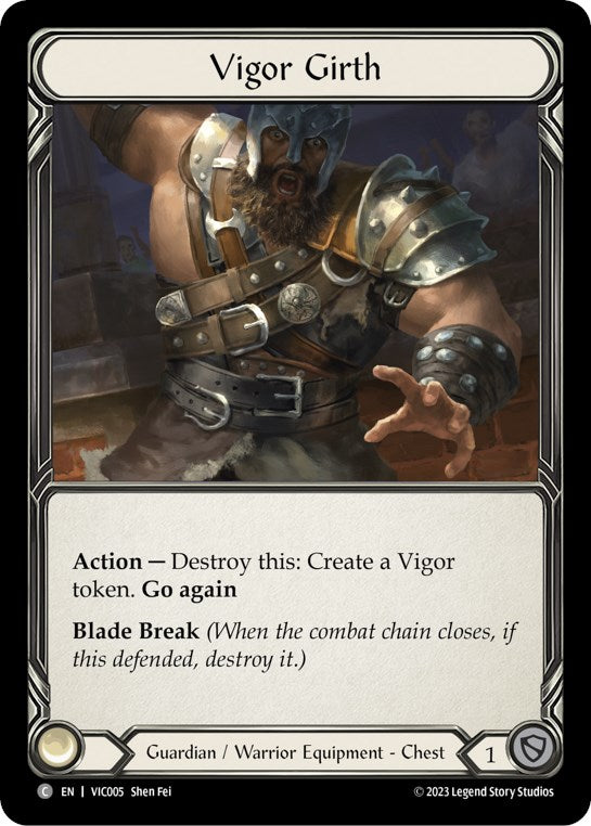 Flesh and Blood TCG | Vigor Girth [VIC005] (Heavy Hitters Victor Blitz Deck) | The Nerd Merchant